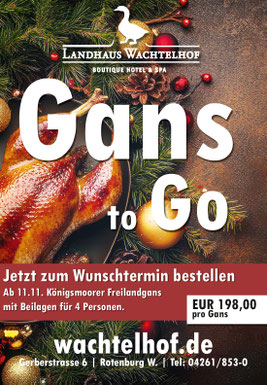 Wachtelhof ROW Gans bestellen Martinsgans