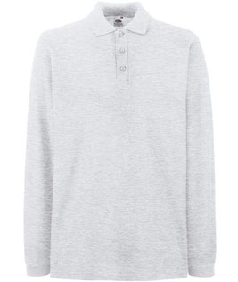 Premium Long Sleeve Polo Fruit of the loom 