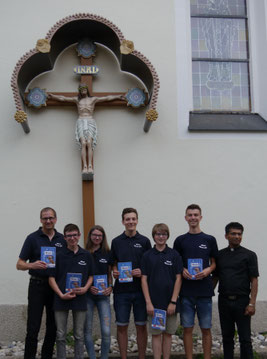 vor dem Aussendungsgottesdienst in Friedenfels am 28. Juli