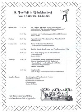 Bild: Wünschendorf Erzgebirge Dorffest 1998