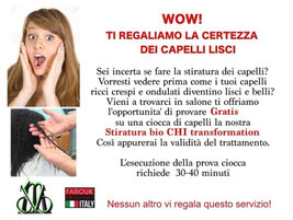 Stiratura  dei capelli 