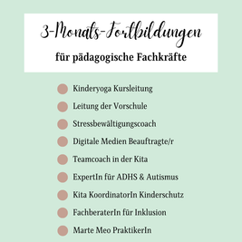 3-Monats Online Fortbildungen