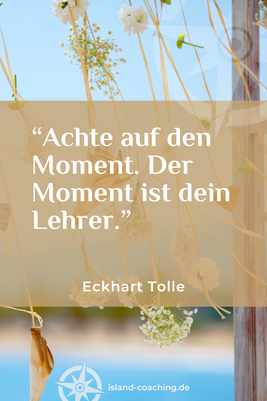 Zitat und Portrait von Eckhart Tolle – spiritueller Lehrer und Autor von Jetzt! Die Kraft der Gegenwart – zum Moment, der dein Lehrer ist