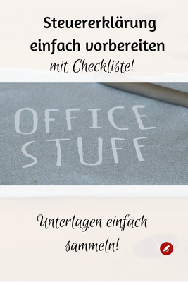 Checkliste #Steuererklärung vorbereiten #steuer #ordnungschaffen