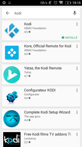 KODI google play store