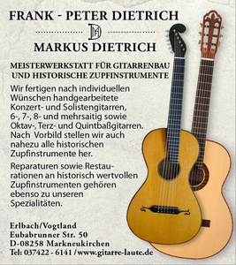 Anzeige Gitarre Laute Dietrich: www.gitarre-laute.de