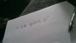 Ze zei de drie belangrijkste woorden die ooit tegen me gezegd zijn… ‘Ik geloof je’ Wat kunnen die drie woorden veel betekenen...