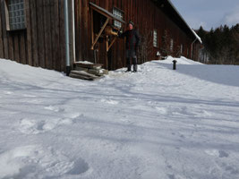 Winter-Futterstelle mit Futtersilo  Foto: NABU Römerstein