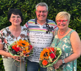 v. l. Walburga, Norbert, Iris