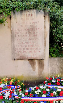 Plaque en hommage à la résistance, Montpellier anocr34.fr