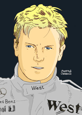 Kimi Raikkonen by Muneta & Cerracín