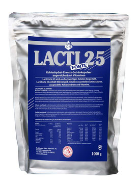 Lacti Forte 25 professioneller Muskelaufbau für Bodybuilding Fitness und Hochleistungssport Gewichtsaufbau Kohlenhydrat-Protein-Konzentrat Medichemia Qualitäts-Eiweiß