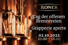Tag der Offenen Brennereien - Giornata delle Distillerie Aperte - Brennerei Roner Distillerie - Gourmet Südtirol
