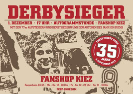 Derbysieger Autogrammstunde im Fanshop Reeperbahn