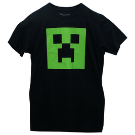  Minecraft Creeper Glow in the Dark Face Premium Tee　マインクラフトクリーパーフェイスグローインザダークTシャツ