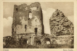 Trakai. Pilies griuvėsiai / The Trakai castle rubble