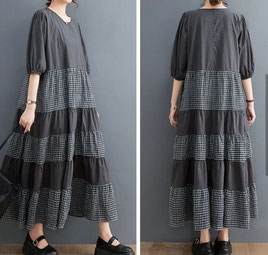 コットンティアード ワンピース  12,100円→4,880円（税込）  ナチュラルなワンピースです
