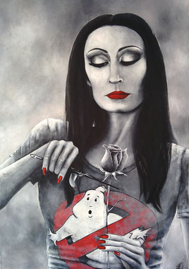 "Morticia", 2015, acrylic on canvas, 80x100 cm