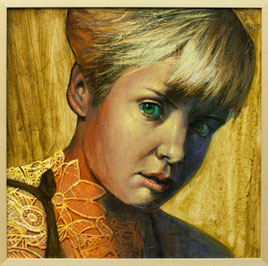 "Unknown Girl", Canvas, acrylic, 40X40cm. 05.09.2025