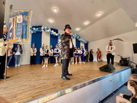 Begrüßt wurden wir von unserem Ortsvorsteher Günter Jäger in seiner Funktion als stellv. Bürgermeister.