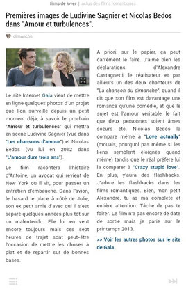 Un article sur tablette.