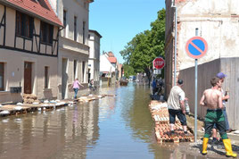 Scheitelwelle Bernburg erreicht 07. Juni