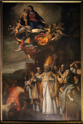 Domenico Fiasella (1589-1659) Alexandre Sauli arrête l'épidémie de peste - vers 1630 - Eglise de Carignano à Gênes 