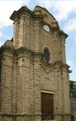 Loreto di Casinca- église construite au XVIIIè s. peut-être sur un ancien oratoire.