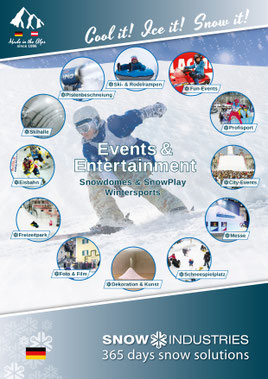 Image brochure Events & entertainment Snow-Industries