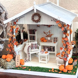 Herbstdeko für das Miniatur-Haus