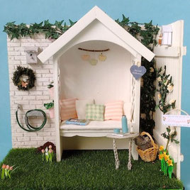 Miniatur-Garten Frühling