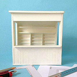 Miniatur-Marktstand 1:12 basteln