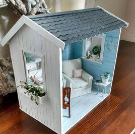 Miniatur-Gartenhaus basteln