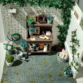 Miniatur-Gartenecke 1:12