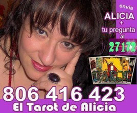 TAROT por SMS. Envía ALICIA + tu pregunta al 27172