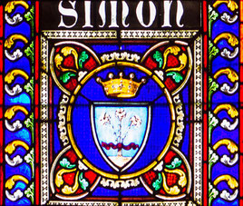 Blason d'un donateur.