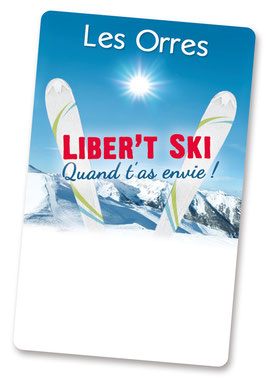 forfait de ski graphisme liber't ski les orres