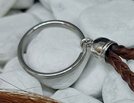 2. Endkappe aus Metall mit Schlüsselring