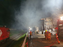 Brand und Feuerwehreinsatz in der Gemeinde Sennwald