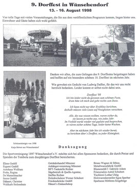 Bild: Wünschendorf Erzgebirge Dorffest 1998