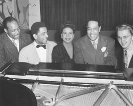 Cinco pianistas excepcionales: Count Basie, Teddy Wilson, Hazel Scott, Duke Ellington y Mel Powell