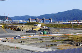 庁舎からほど近くにある大槌港