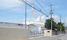 運用休止した石垣発電所。今後は非常災害対応機に=31日午後