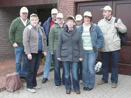 v.l. Heiner Gehring, Karin & Michael Langer, Andrea Mönstermann, Maria Merschformann, Irmgard Gehring, Sylvia Merschformann und Uwe Wagner