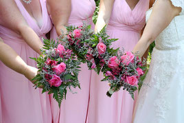 Brautjungfern bei der Hochzeit