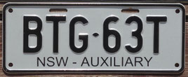 australische Nummernschilder