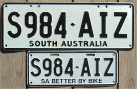 australische Nummernschilder