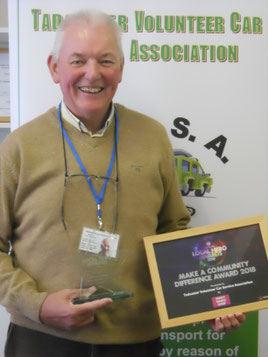 Paul with the award