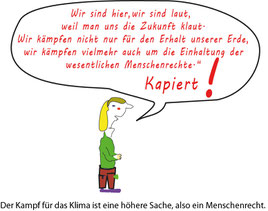 Teilnahme an „Fridays for Future" - der Kampf ums Klima - ist ein Menschenrecht Bild:spagra