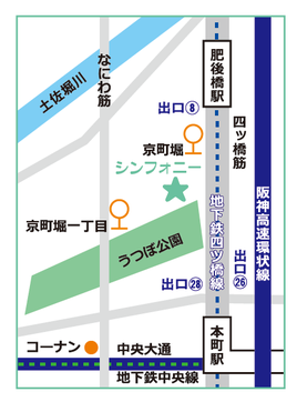 シンフォニーうつぼ公園教室　地図